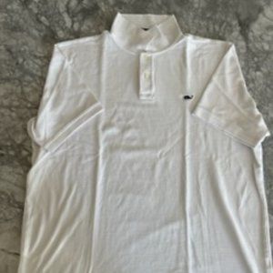 Vineyard Vines Mens White Pique Polo Size Large